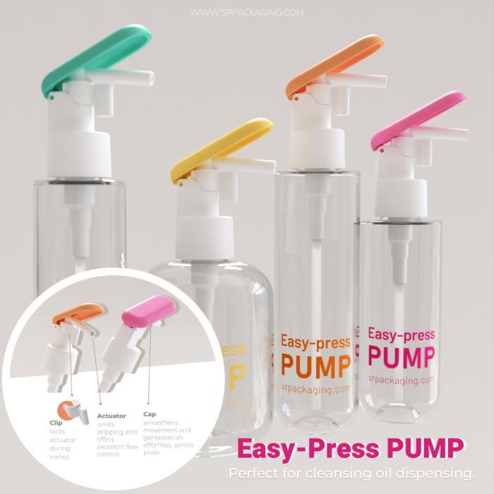 Easy-Press Pump, perfect for cleansing oil dispensing